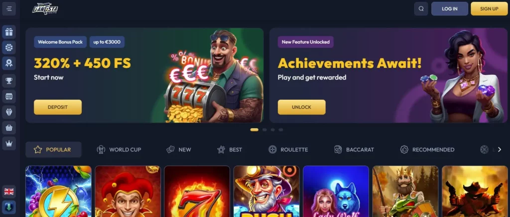Welkom bij Gangsta Casino Online