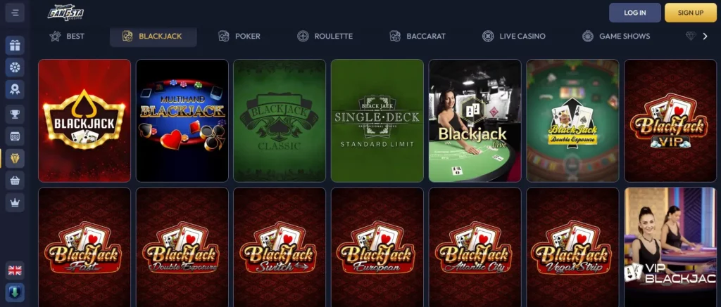 Live Blackjack Variaties