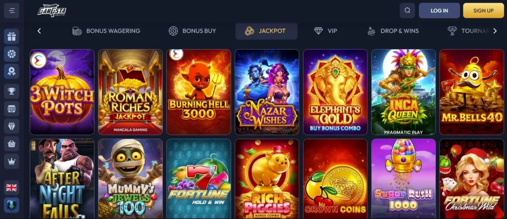 Jackpot Games met Grote Prijzen